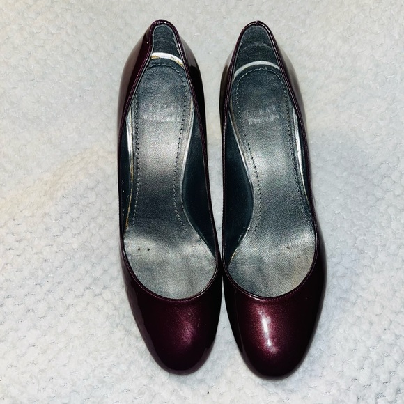 STUART WEITZMAN Heels Burgundy sz 7 - Picture 6 of 10